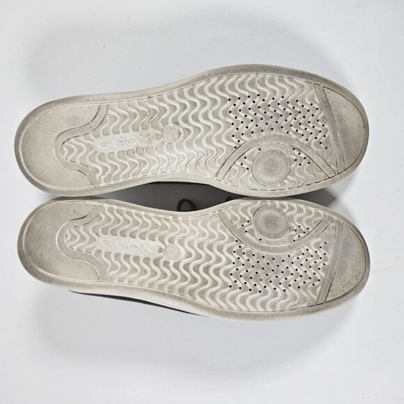 Geox Respira Men's Size 10  Black Lace-up Walking Sneakers Shoes - Picture 5 of 7